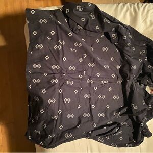 Levi's Dark Gray Patterned Shirt